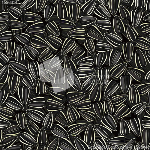 Image of sunflower seeds seamless background