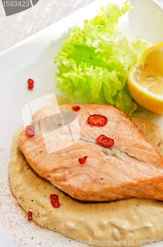 Image of Grilled salmon steak