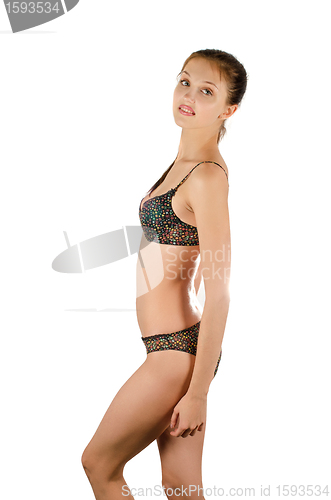 Image of Beautiful girl in a underwear