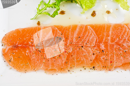 Image of Fish Carpaccio with salad