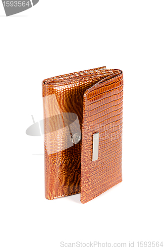 Image of Modern brown female wallet