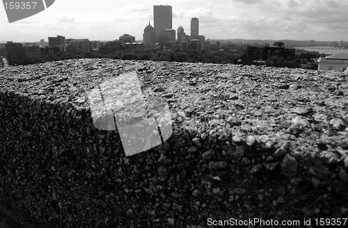 Image of Cement Slab with city in background