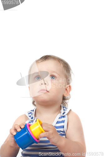 Image of boy with a toy