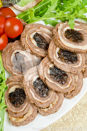 Image of meat tenderloin with prune