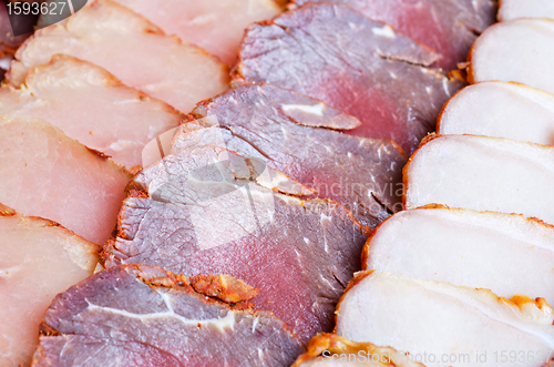 Image of Cutting sausage and meat