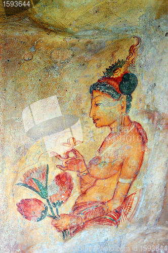 Image of Ancient rock painting art