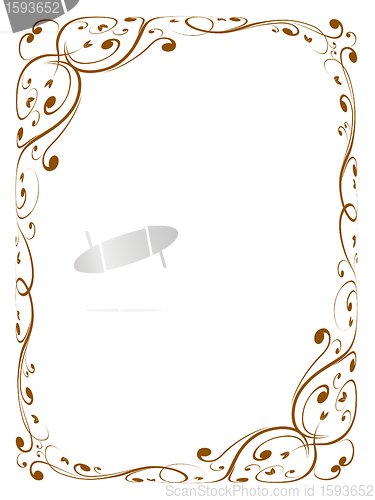 Image of calligraphy ornamental decorative frame