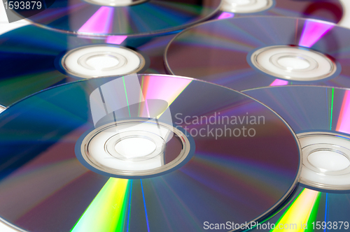 Image of Compact Discs Background