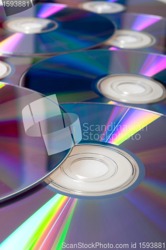 Image of Compact Discs Background
