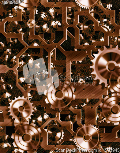 Image of steampunk cogs and gears