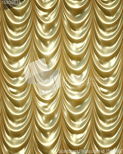 Image of golden curtains