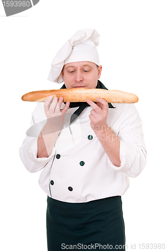 Image of chef with loaf