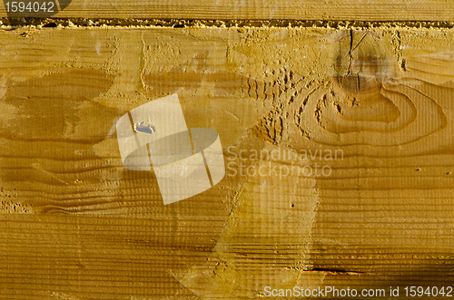 Image of wooden building wall plank closeup background 