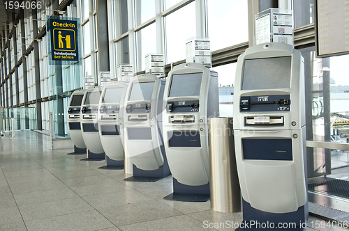 Image of Airport check-in point
