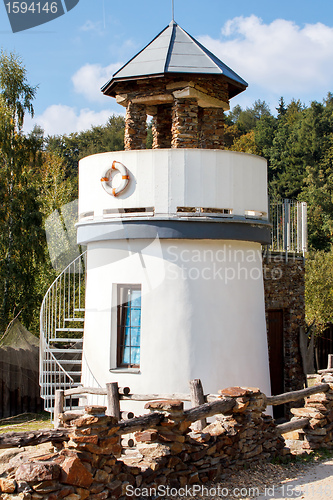 Image of lighthouse for childs play in park