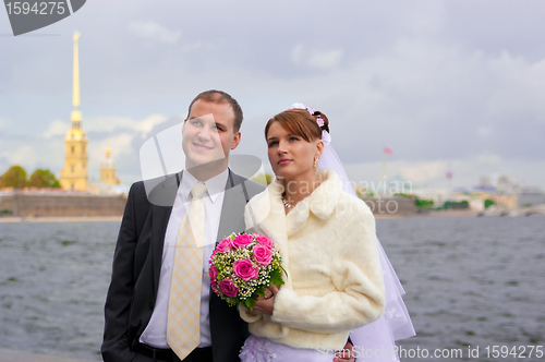 Image of young wedding couple