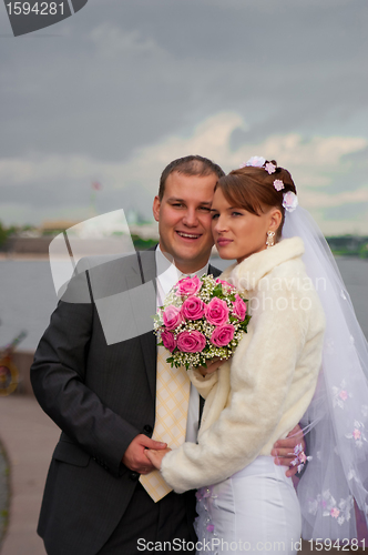 Image of young wedding couple