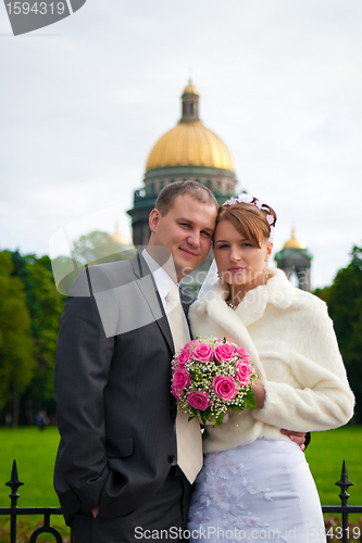 Image of young wedding couple