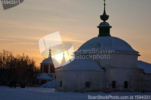 Image of Church on sunset