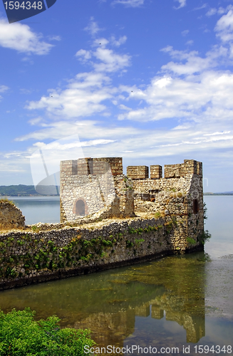 Image of Tower of Golubac fortress in Serbia