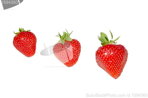 Image of three strawberries