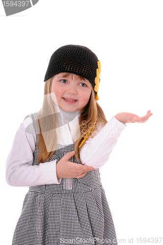 Image of girl in a black hat