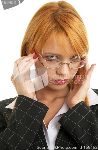 Image of redhead businesswoman