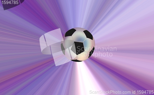 Image of Soccerball over abstract background