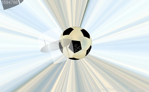 Image of Soccerball over abstract background