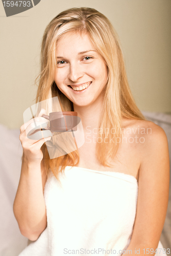 Image of Beautyful woman in spa