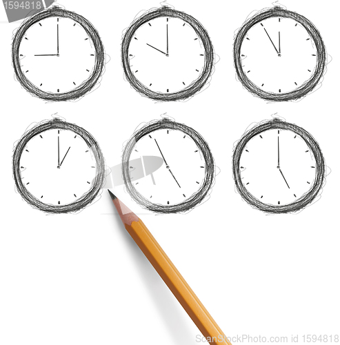 Image of sketch clock