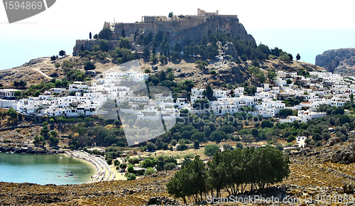 Image of Ancient greek town Lindos