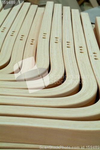 Image of Laminated, wooden parts for furniture production