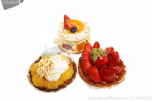 Image of Pastry, cake isolated on a white background