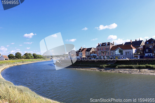 Image of channel of entrance of the port of saint valery sur somme