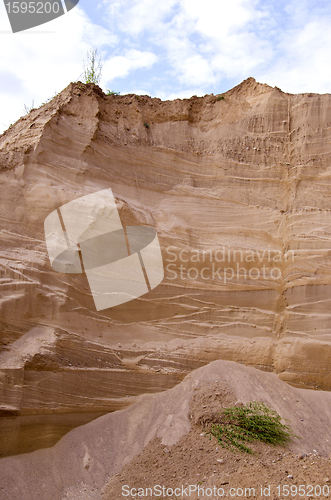 Image of Background of sand pit special for construction. 