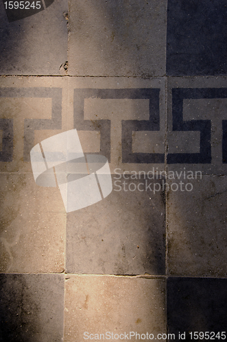 Image of Square tiled pavement. Background.
