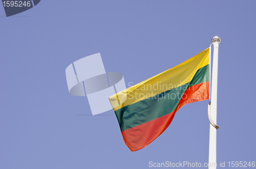 Image of Lithuanina tricolor flag.