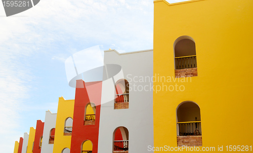 Image of multicolorful building