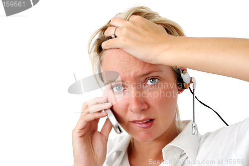 Image of Stressed Business Woman