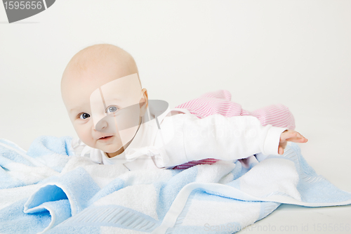 Image of lovely blue-eyed baby