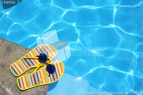 Image of Shoes By Pool
