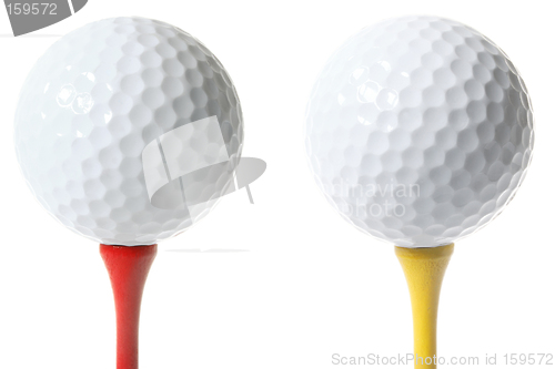 Image of Isolated Golf Balls