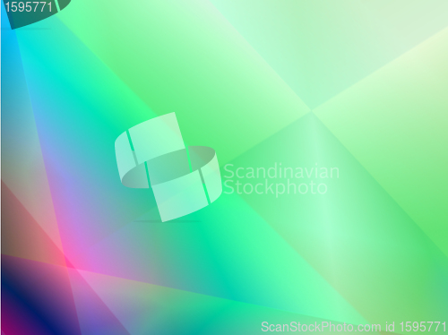 Image of Green abstract shiny light background with wave