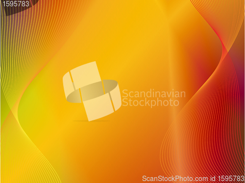 Image of yellow orange gold abstract background with wave