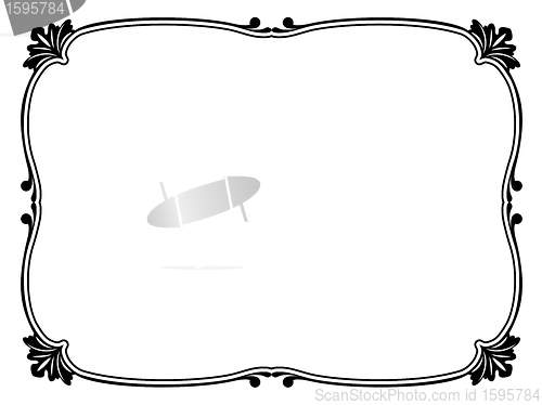 Image of simple ornamental decorative frame