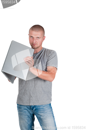 Image of Man isolated on white