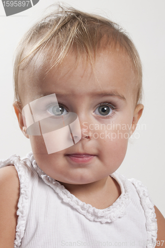 Image of curious toddler girl