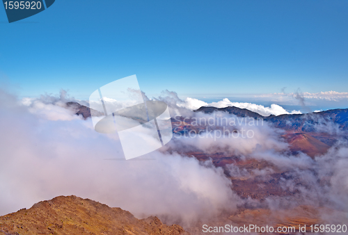 Image of Haleakala Volcano and Crater Maui Hawaii 