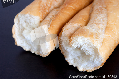 Image of Wheat bread. French baguette.